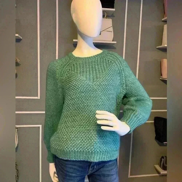 Worthington green/teal color loose sweater - Picture 1 of 11